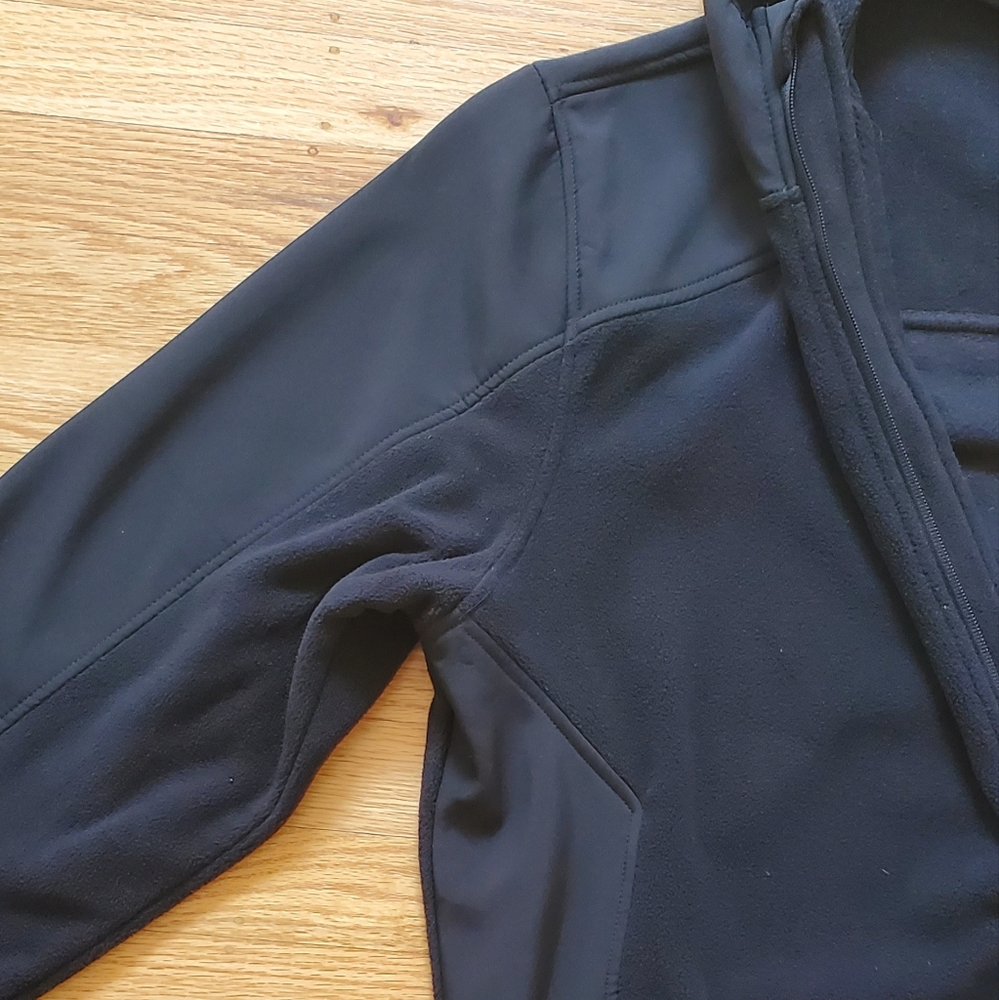 Men's Reebok Black Fleece Hooded Zip-up Jacket, XL - Picture 5 of 5